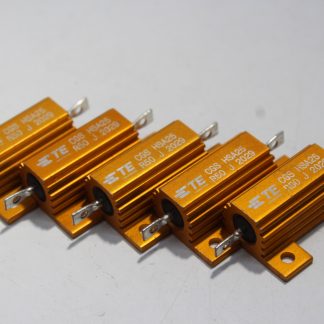5x TE Connectivity 50 Ohm 25 Watt Wirewound Chassis Mount Power Resistors