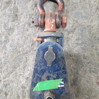McKISSICK 4-1/2″ – 4 ton Snatch Block N-419 with shackle  – 3/8 wire rope (109064) used, inspected in 2024