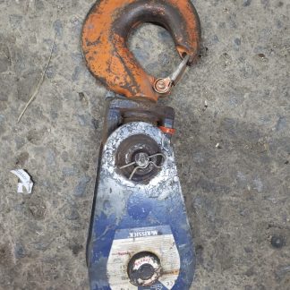 McKISSICK 4-1/2" - 4 ton Snatch Block N-418 with hook - 3/8 wire rope (108065) used, inspected in 2024