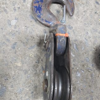 McKISSICK 4-1/2″ – 4 ton Snatch Block N418 with hook  – 1/2" wire rope - used, inspected in 2024