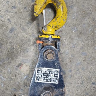 BEN-MOR K4180 4-1/2" Snatch Block, QR BRONZE BUSHED 1/2 in wire rope, 4 ton Load (used, inspected in 2024)