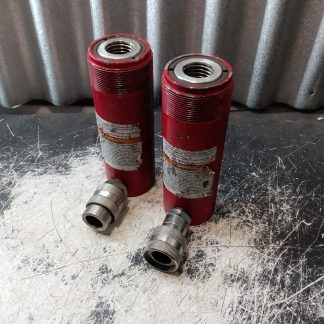 2 x BVA Hydraulics H1004 Hydraulic Cylinder 10 Ton / 4.02" Stroke / 10,000 psi (for parts, not working)