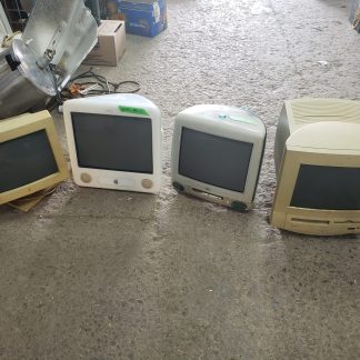 Lot de 4x ordinateur-moniteur vintage - iMac - eMac - apple color plus (non-fonctionnel, pour pièces)
