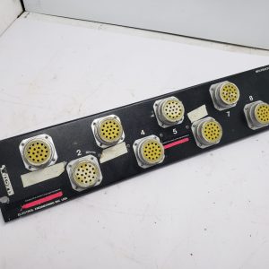 Lot of Amphenol Socapex SL61 Female Connector on a rack panel