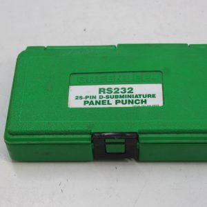 GreenLee RS232 25 Pin D- Subminiature Panel Punch W Case (Complete)