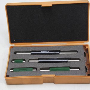 Mitutoyo 1 to 5 Inch Long 5-Piece Micrometer Calibration Standard Set with box