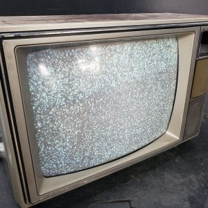 Télévision TV cathodique CRT - faux bois 18" - entrée câble coaxial seulement