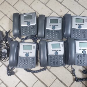 Lot of 6x CISCO SPA 303 3-Line IP Phone with base and power supply