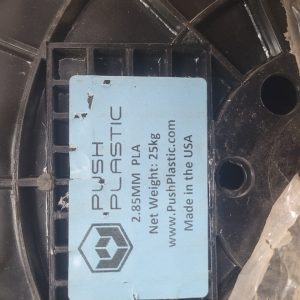 PUSH PLASTIC 25KG 2.85mm PLA Black - New