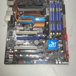 Motherboard Asus P50-E with fan and CPU