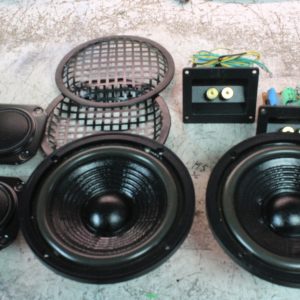 Set de 2 haut-parleur 6" et de 2 haut-parleur de basse 3" pour projet DIY