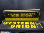 Lot de 2 enseignes néon de Western Union - VENDU COMME TEL -