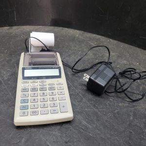 Vintage Casio (HR-8TE) Tax & Exchange Printing Calculator w/ Power Supply