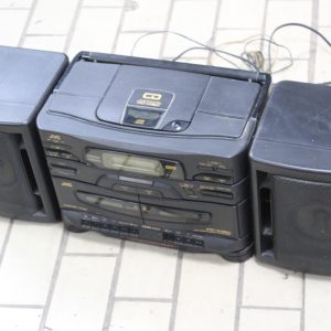 JVC PC-X130- PC-B1010 Speaker system - Cassette - CD- FM/AM Radio- tested - no remote