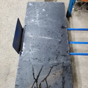Plaque d'acier - métal 47" x 21" x 1"