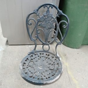 Dossier de chaise de jardin en aluminium pour projet 14-1/2" de diamètre x 19" de haut