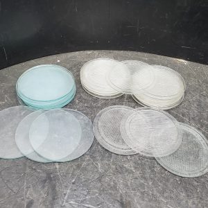Verres en rond 4-1/2" (lisses et texturés)