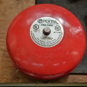 POTTER Sonette Alarme de 15,2 cm, 120 VAC, portée de 3 m