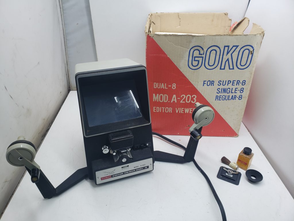 Goko A-203 8mm Film Editor Viewer Dual-8