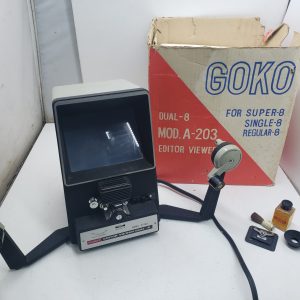 Goko A-203 8mm Film Editor Viewer Dual-8