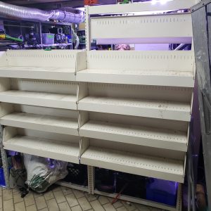 Racking - étagère de bilbliothèque cantilevier à 2 côtés en métal 72" large x 75" haut