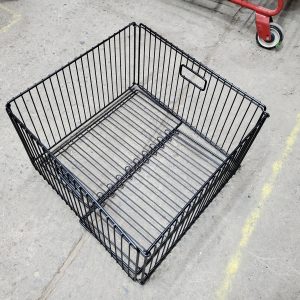 Panier pliant en métal de 22" x 22"