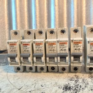 7 x MERLIN GEN Circuit Breaker multi 9 C60N 6A-type C - 277 Vac (sold as is)