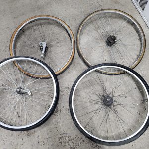 Lot de 4x roues arrière vintage 26" vitesse internes - frein rétropédalage (internal gear hub, coaster brake)