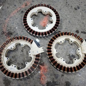3x stators de moteur électrique de laveuse - bobine - cuivre pour projet