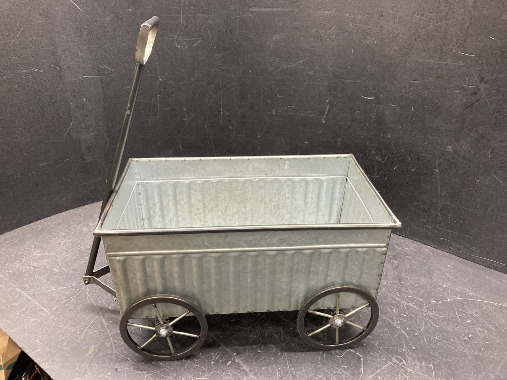 Petit chariot des fêtes décoratif 14" x 9" x 15"
