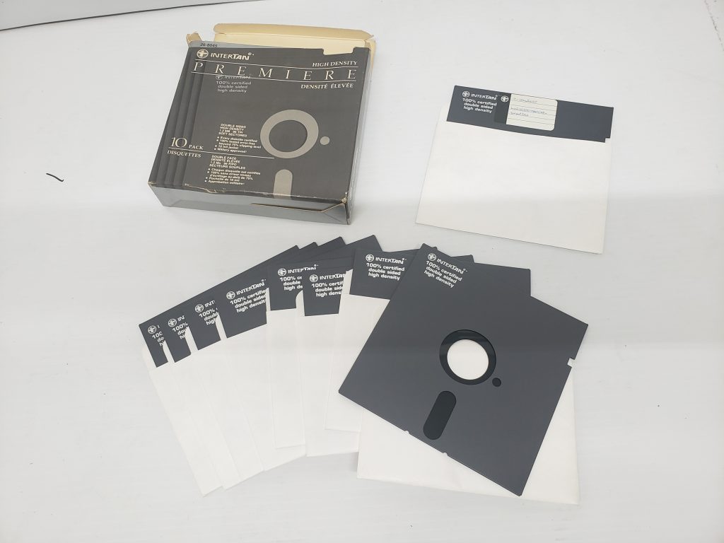 Boite de 9 disquette floppy disk 1.2mb - 5-1/4"