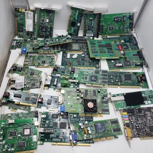 Lot of 30x various computer PCI cards (vintage, soundblaster, network, capture, fasttrak, ect)