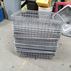 24 paniers en acier 24po x 16po x 6po