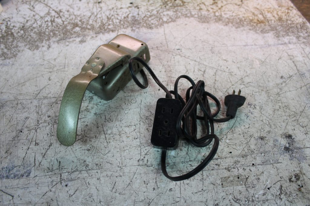 Shoe Machine Parts LTD - Toronto- Vintage  Metal Pedal - Foot Control Pedal  Model C - 125v 6A