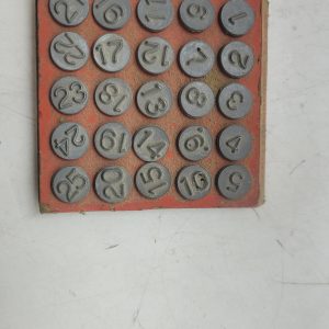 Acro numbering tacks hold-tite window markers - vintage - 1 to 25