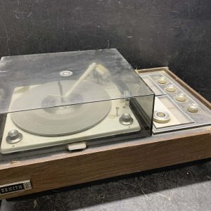 Vintage Zenith Record player and Tuner (FOR PARTS)