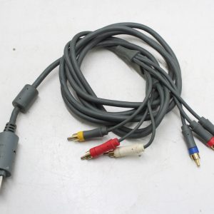 Genuine OEM Microsoft Xbox 360 Component Composite AV Cable - Gray