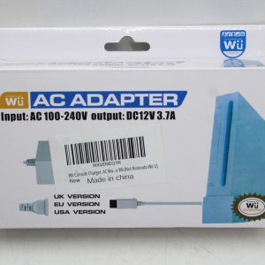 New 3rd Party Wii RVL AC Power Adapter NA 120V 12V 3.7A Cable Cord