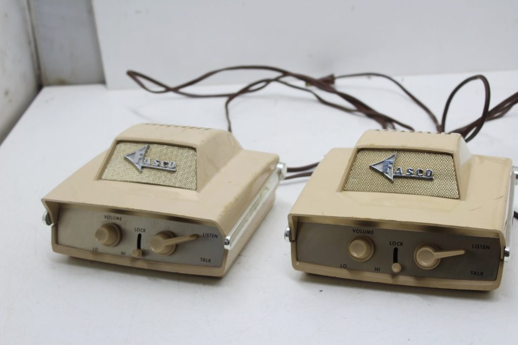 2 Intercoms FASCO Industries Model CL 8201 Single Station Carrier - AS IS