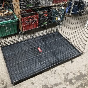 Cage Deluxe Bud’z pour Chiens, 2 Portes avec Séparateur et Plateau 48" x 29" x 29"