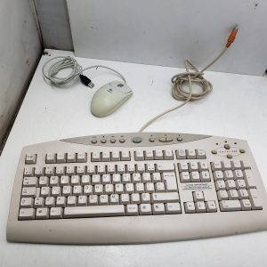 Clavier souris vintage - boule PS/2 - 90s