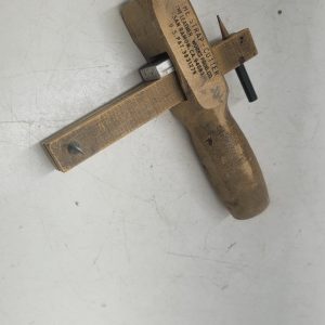 Wooden leather strap cutter