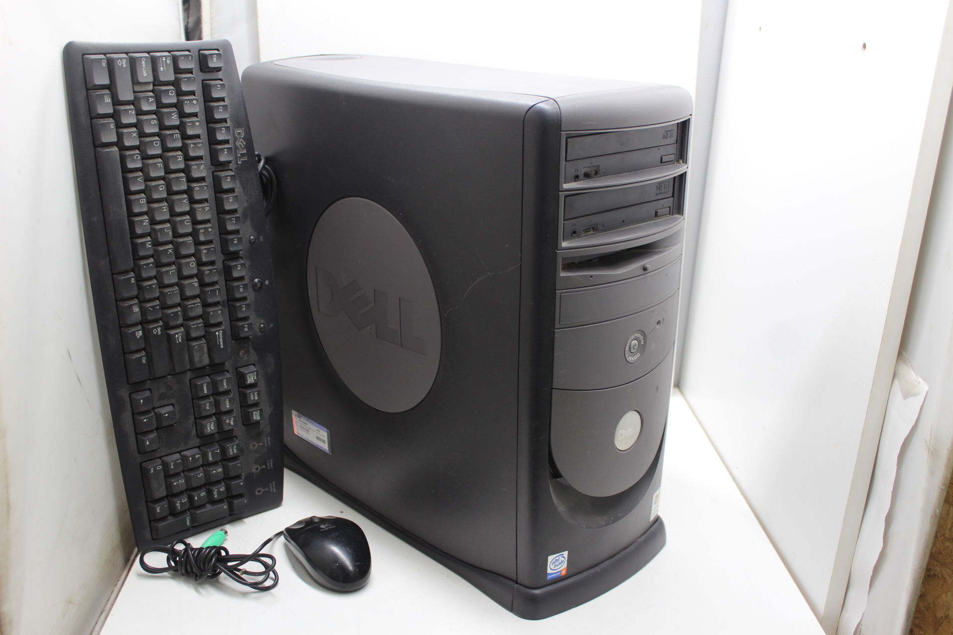 Vintage Dell Dimension 4400 PC Computer – Working with HDD, PS2 Keyboard + Mouse