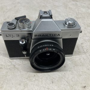 Vintage Praktica LTL 3 35mm SLR camera with two lenses