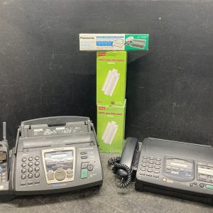 Lot of 2 Fax Panasonic KX-FPG175 and KX-F780C - With Papers and Power Supply -
