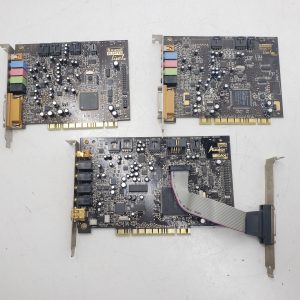 Lot of 3x vintage Sound Blaster audio cards - SB0090, SB0220, SB0100