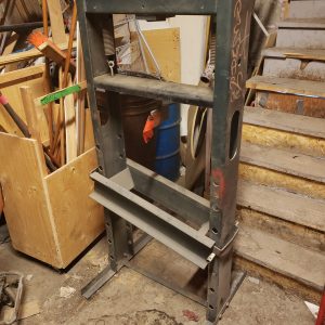 Cadre pour presse hydraulique d'atelier - shop press avec jack bouteille 66" haut x 30" large