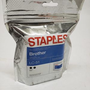 Pack of 2x Brother LC51 Black Ink Cartridge (LC51BKS) - STAPLES