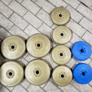 Lot de poids pour bench press - haltère