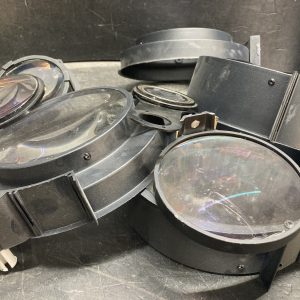 Lot de lentilles en verre pour projet